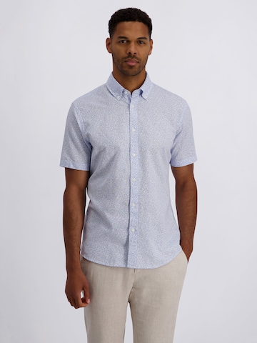 PIERRE CARDIN Regular fit Overhemd in Blauw: voorkant