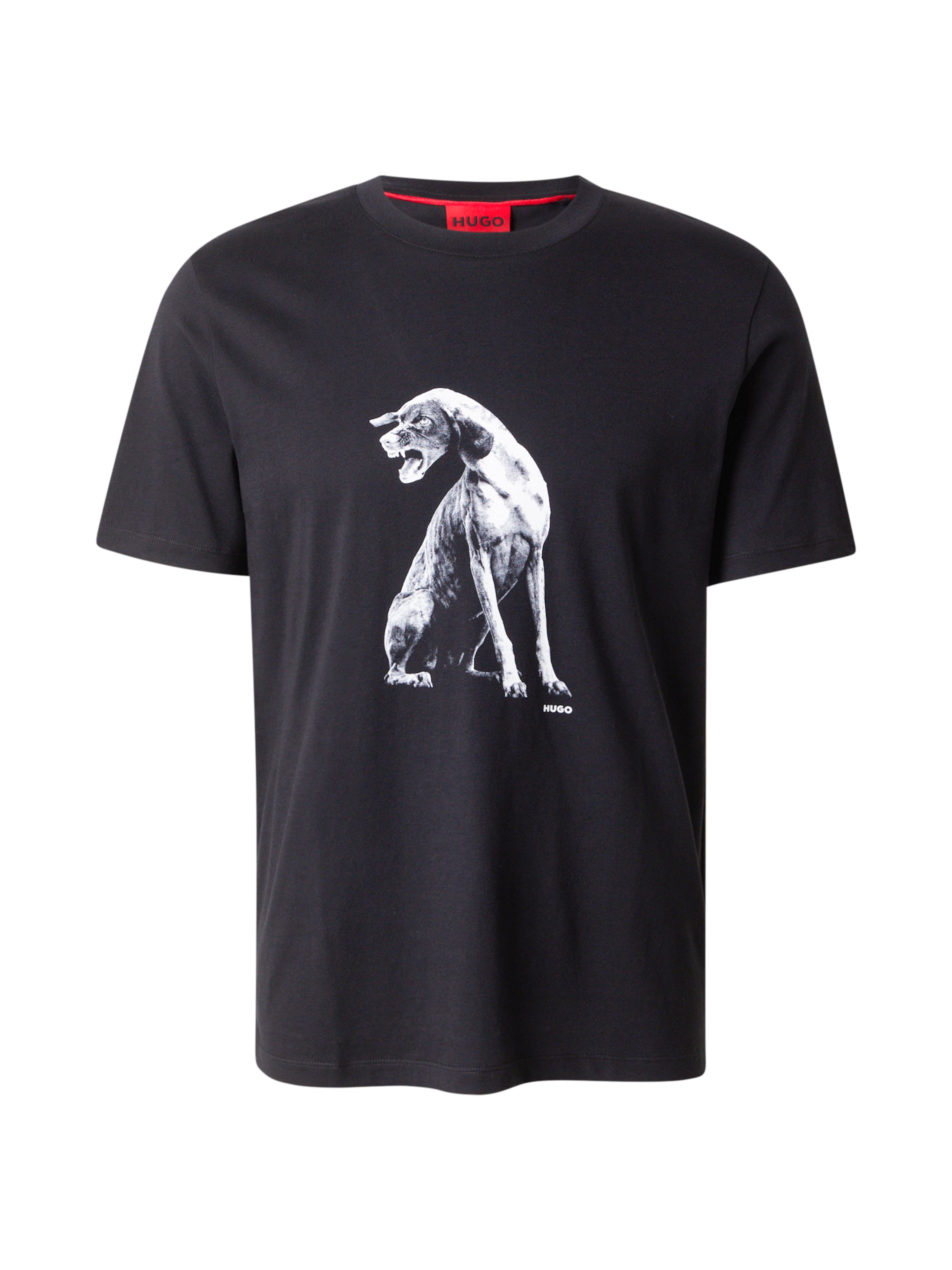 HUGO T-Shirt 'Didug' in Schwarz: Vorderseite