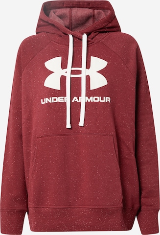 UNDER ARMOUR Athletic Sweatshirt in Red: front