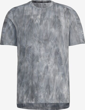 T-Shirt fonctionnel 'Overspray Graphic' ADIDAS SPORTSWEAR en gris : devant