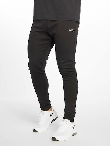JAKO Slimfit Sporthose 'Classico' in Schwarz: Vorderseite