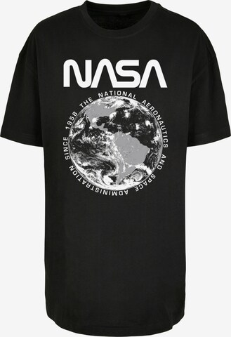 F4NT4STIC T-Shirt 'NASA Planet Earth' in Schwarz: predná strana