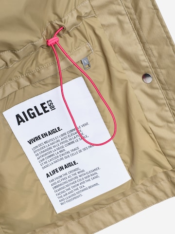 AIGLE Přechodová parka – zelená: přední strana