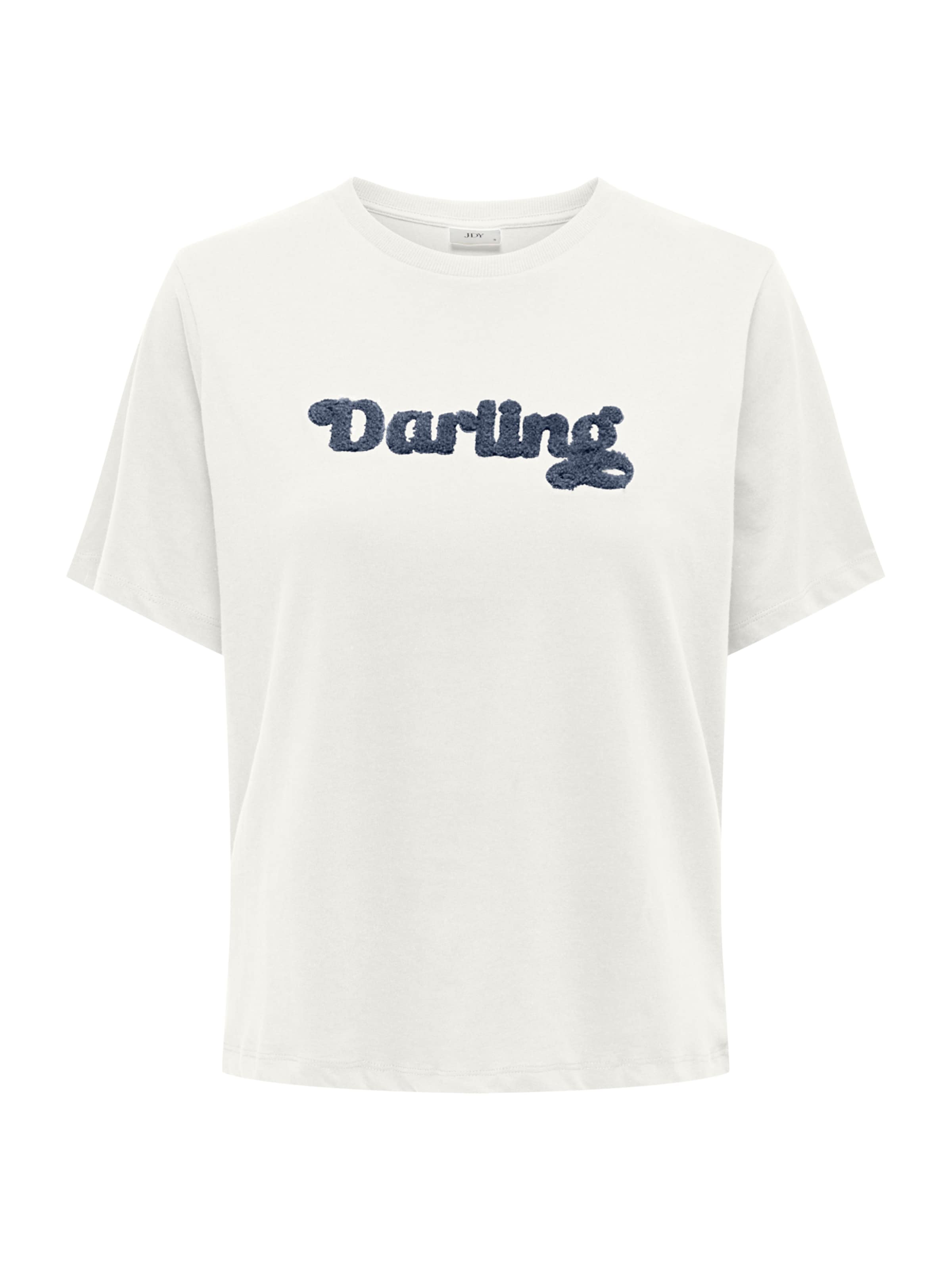 JDY T-shirt 'JDYFELISA' i vit: framsida