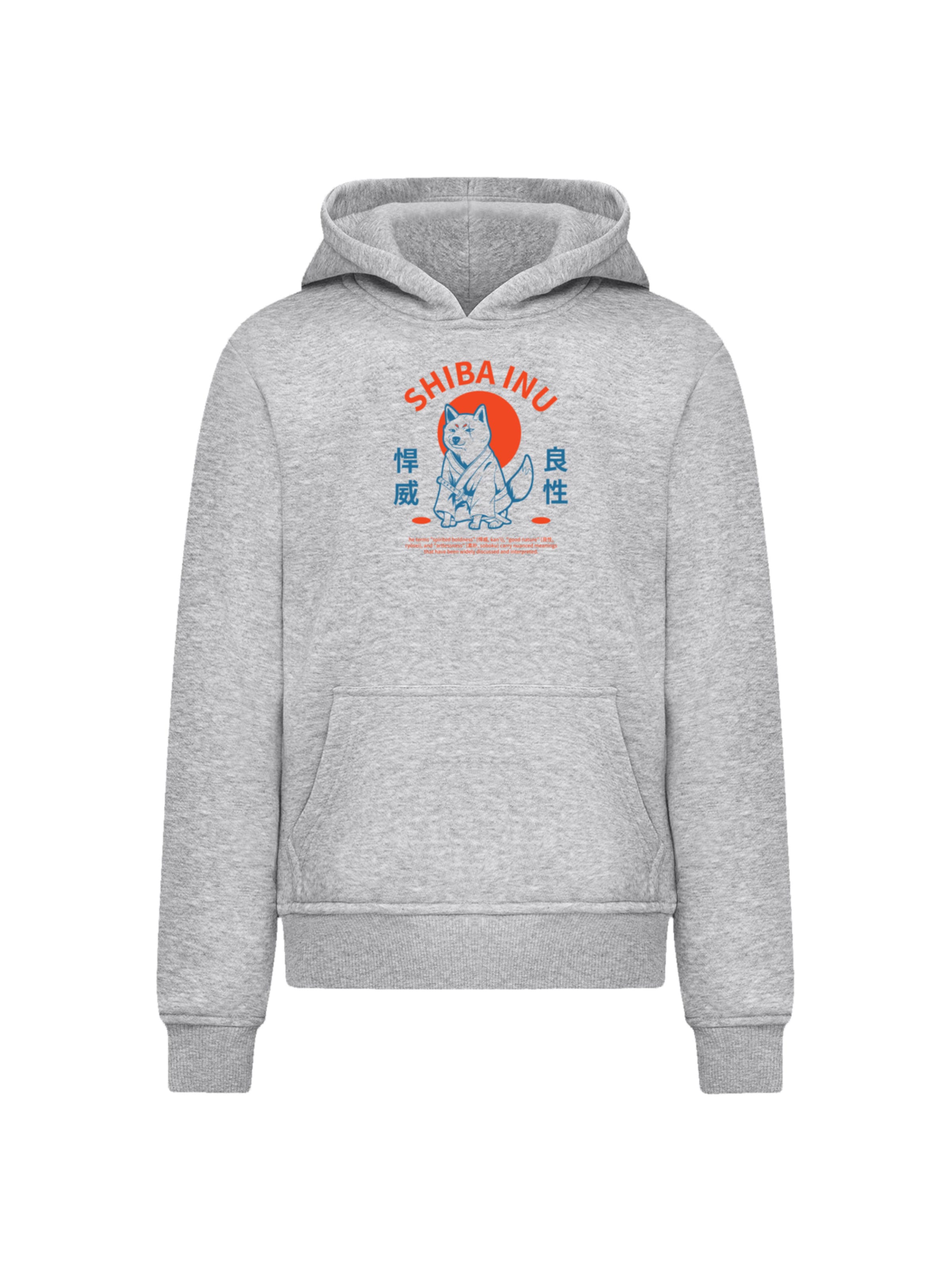 Sweat-shirt 'Japanischer Shiba Inu Hund' F4NT4STIC en gris : devant