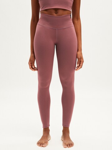 Skinny Leggings 'Asana' ARMEDANGELS en rose : devant