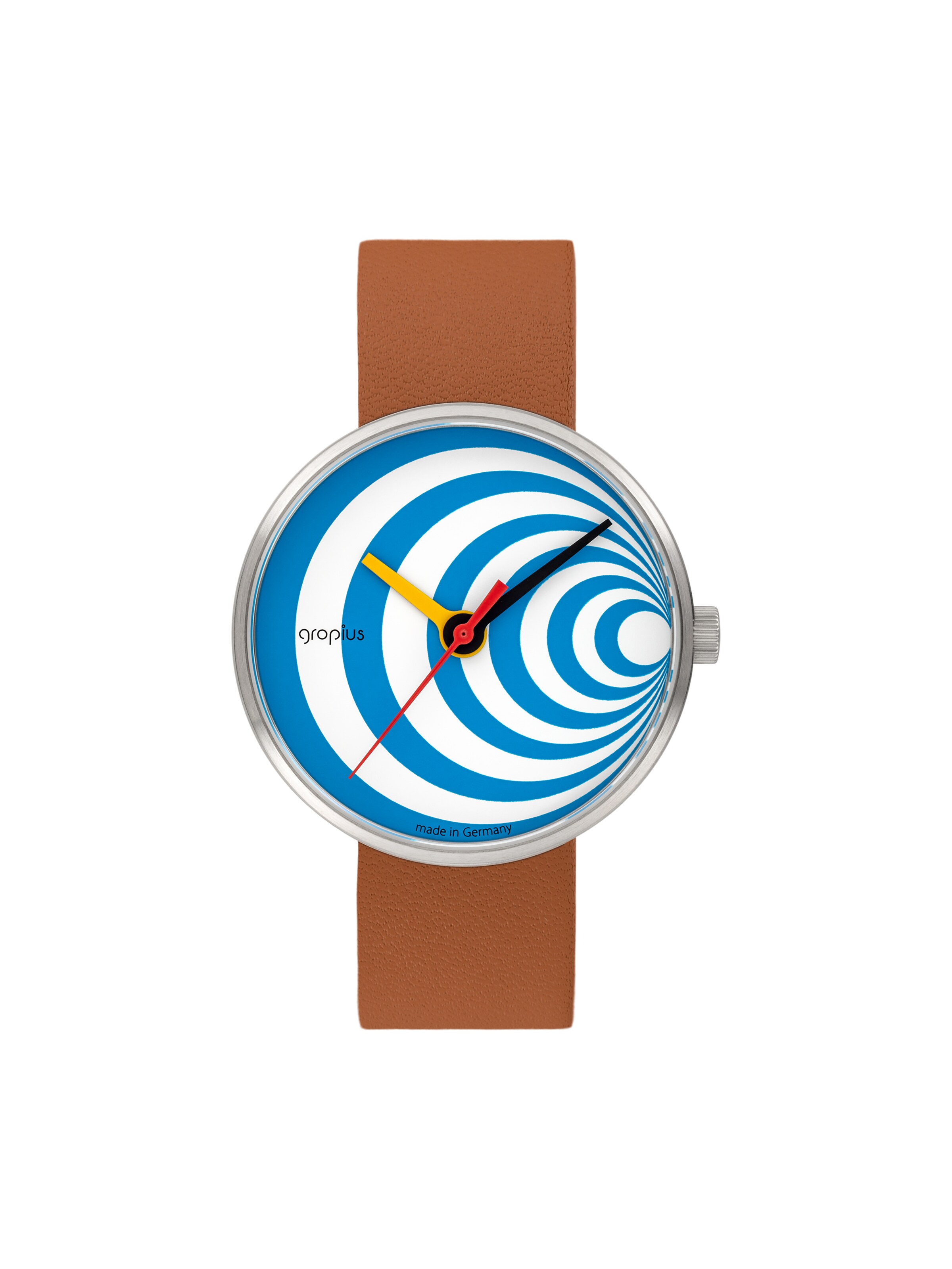 WALTER GROPIUS Analog Watch 'EXCENTRIC' in Blue: front