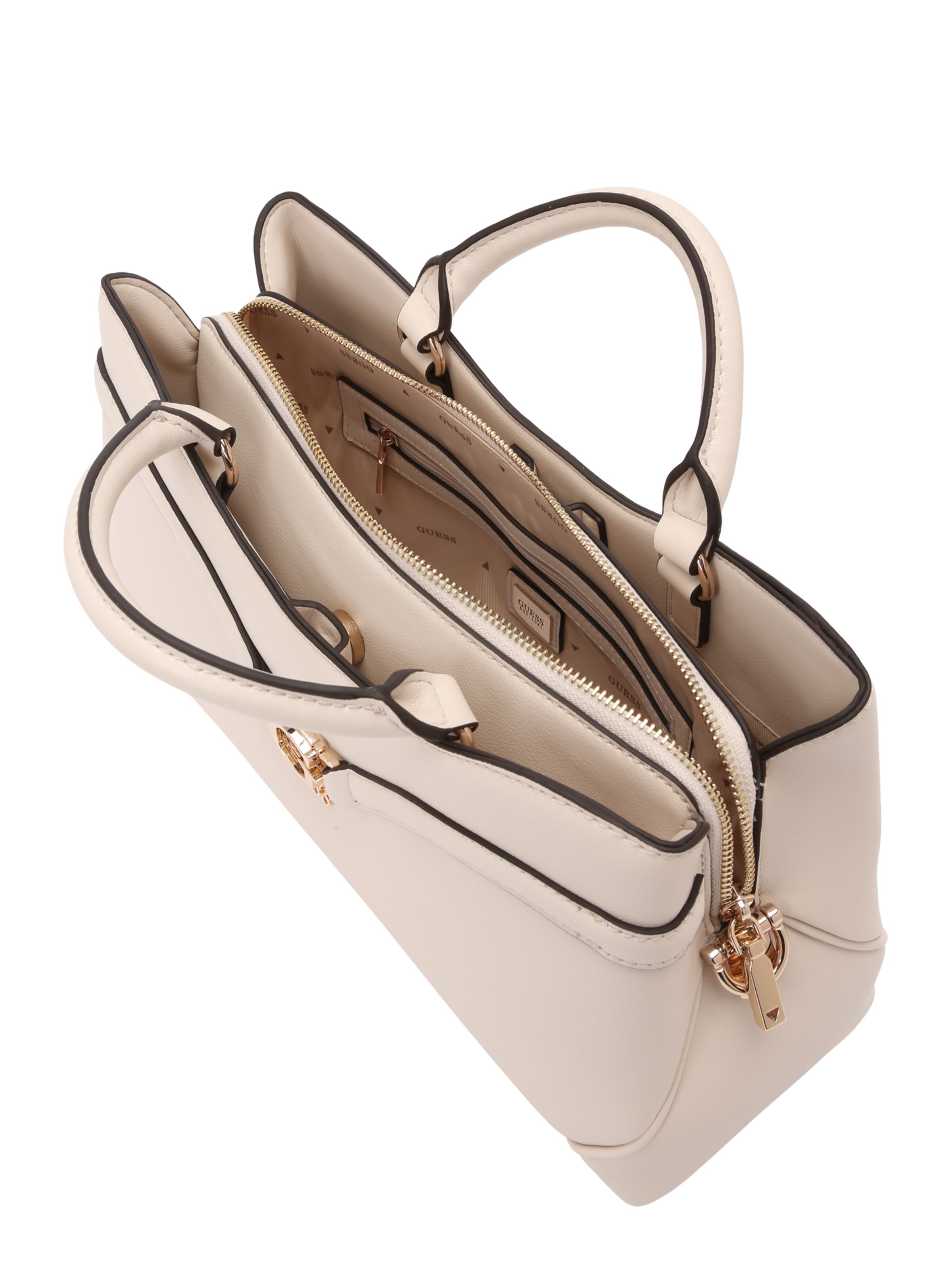 GUESS Käsilaukku 'DEA GIRLFRIEND SATCHEL' värissä beige
