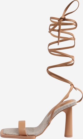 Public Desire Strap Sandals 'PROVINCE' in Beige