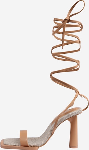 Public Desire Sandaler med rem 'PROVINCE' i beige