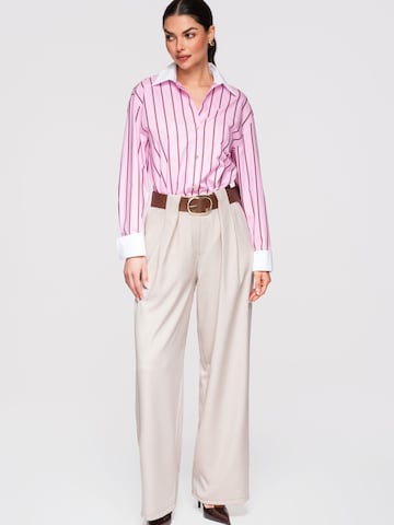 Ombre Wide leg Trousers in Beige