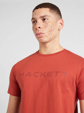 Hackett London قميص 'ESSENTIAL' بلون برتقالي