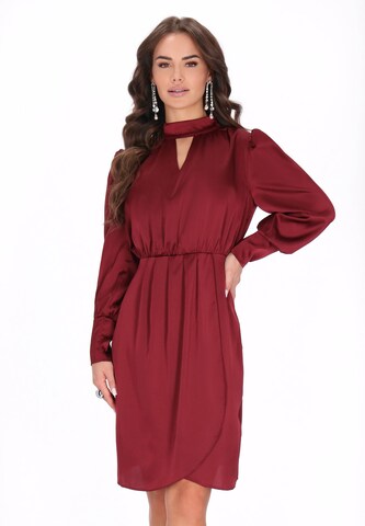 faina Cocktail Dress in Red: front