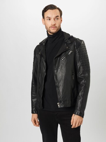 BE EDGY Regular Fit Välikausitakki 'Space' värissä musta: etupuoli