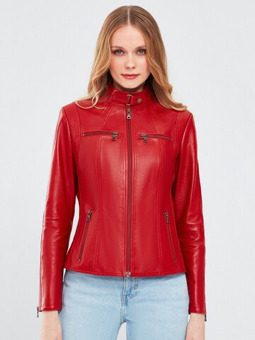 Veste mi-saison Derimod en rouge : devant