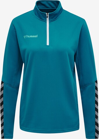 Hummel Sportief sweatshirt in Blauw: voorkant