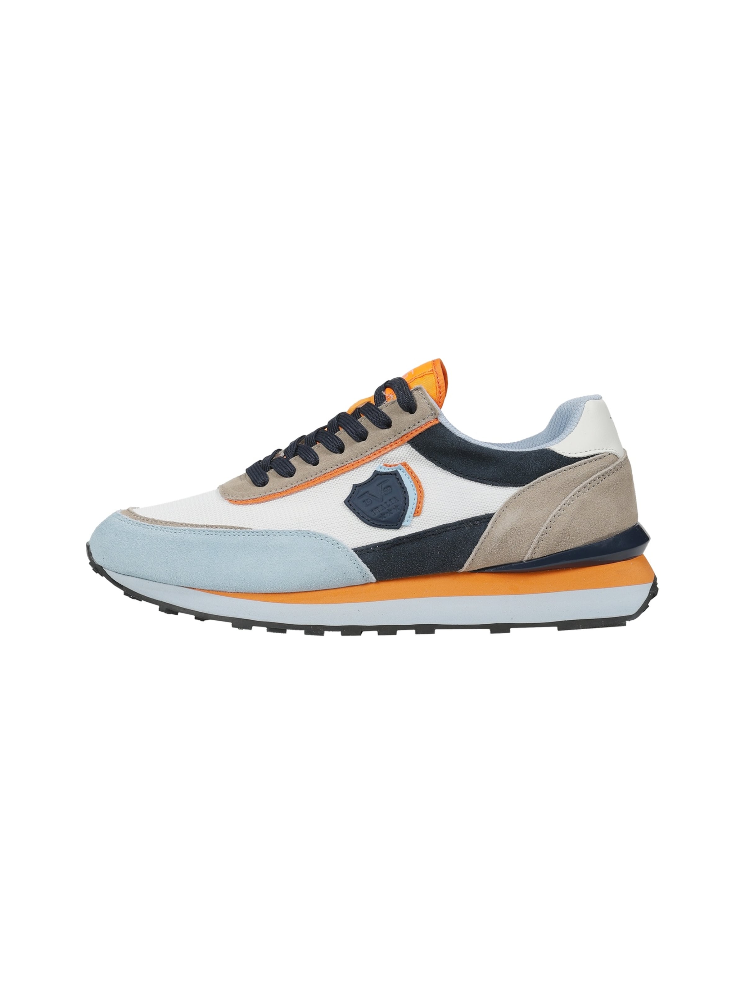 19V69 ITALIA Platform trainers 'Venezia 1.1' in Blue: front