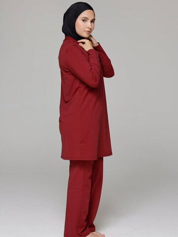 SIYA Swimwear High neck Badeanzug 'South - Covered' in Rot