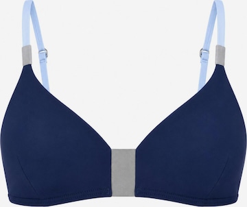 Horizon Athletic Triangel Sportbikinitop 'Timor Bikini Top Luna' in Blau: Vorderseite
