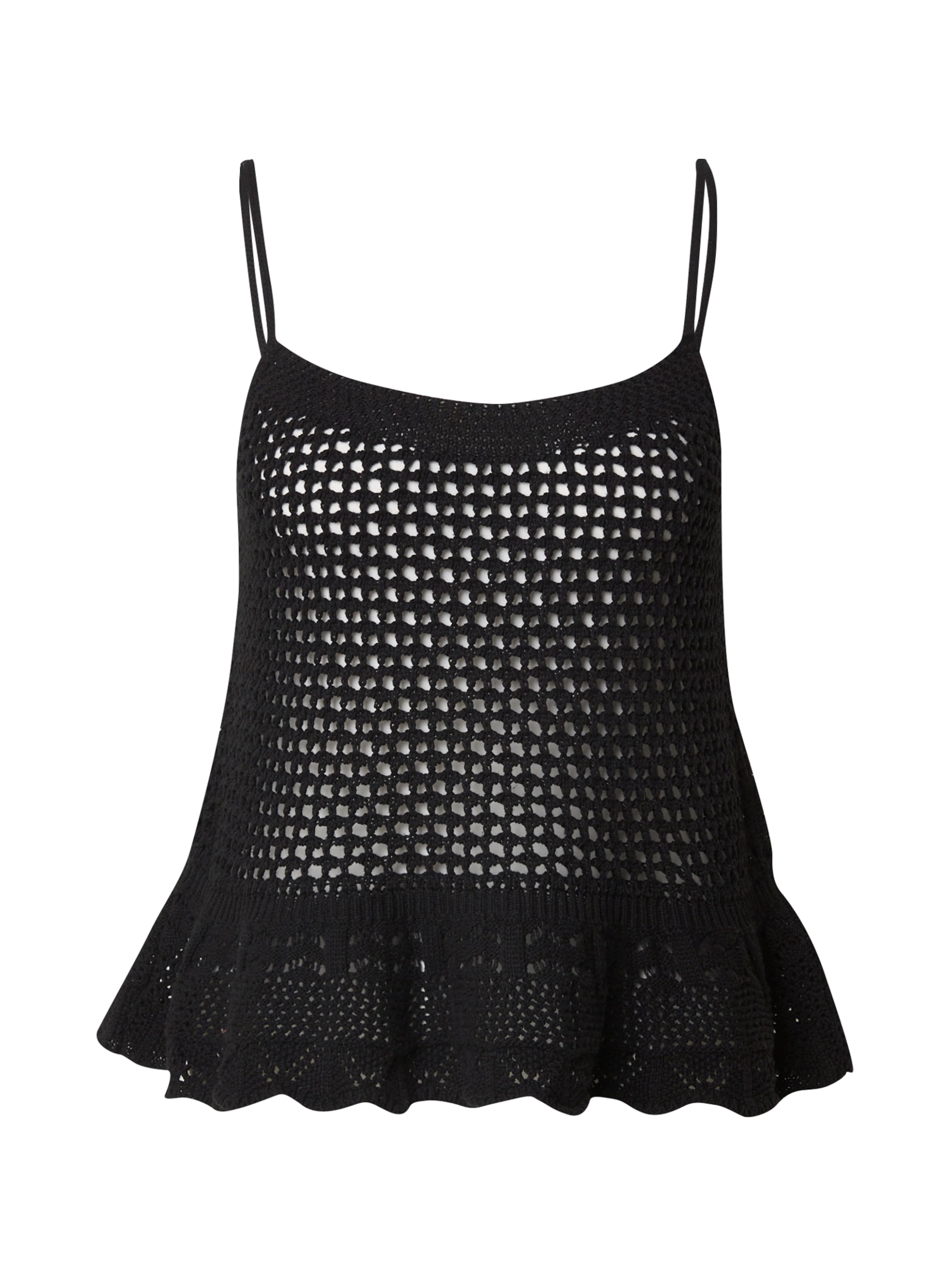 ONLY Πλεκτό τοπ σε μαύρο: μπροστά