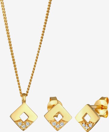 Elli DIAMONDS Sieraden set in Goud: voorkant