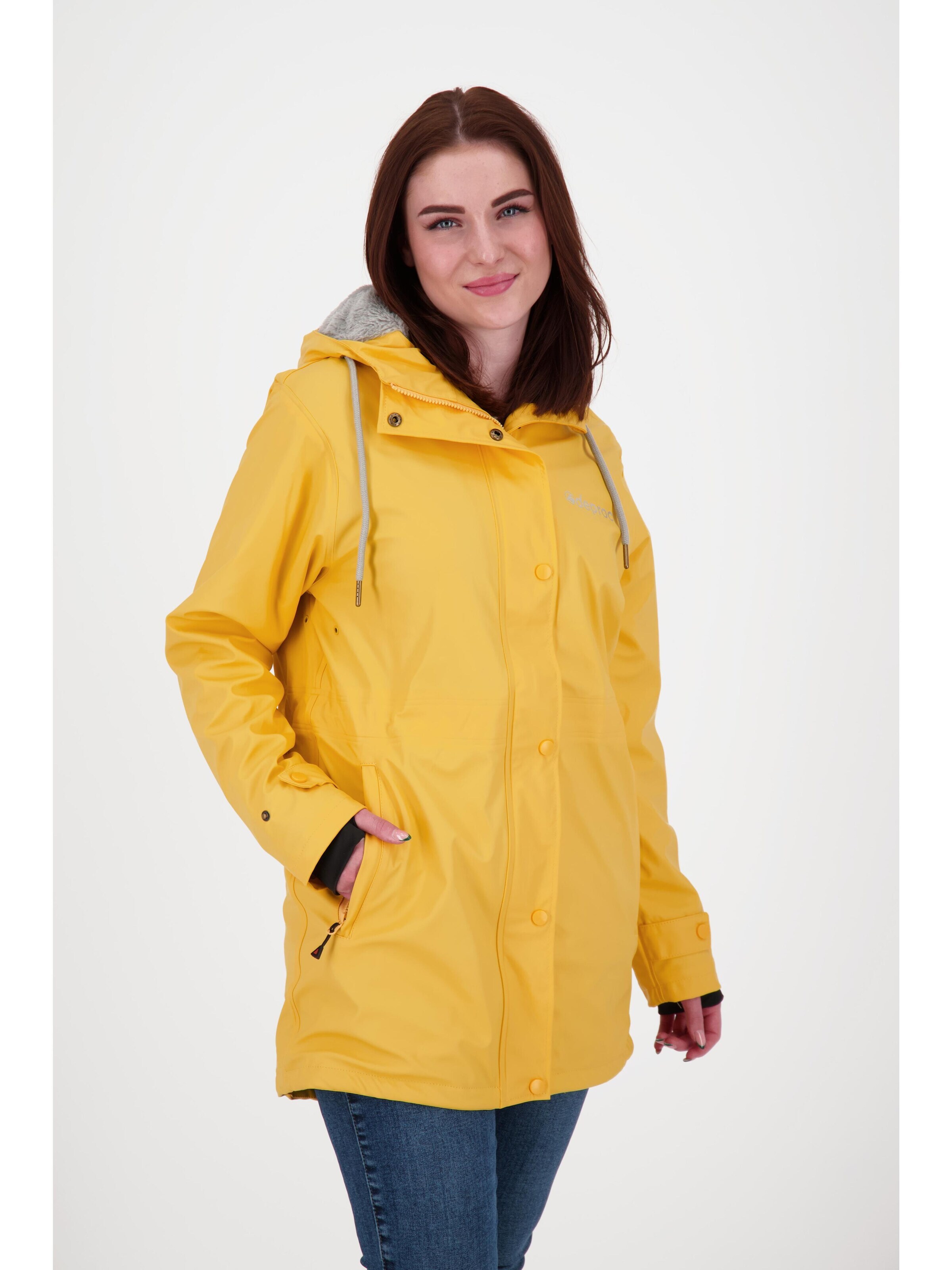 Giacca per outdoor 'Friesennerz ELLESMERE WMN' di deproc in giallo