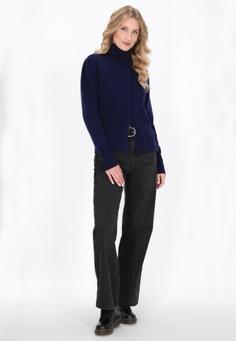 DreiMaster Vintage Gebreid vest in Blauw