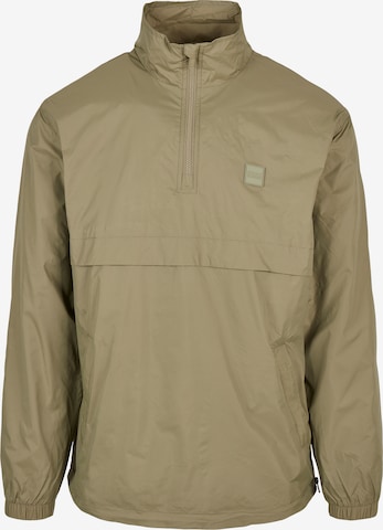 Urban Classics Regular fit Between-Season Jacket in Green: front