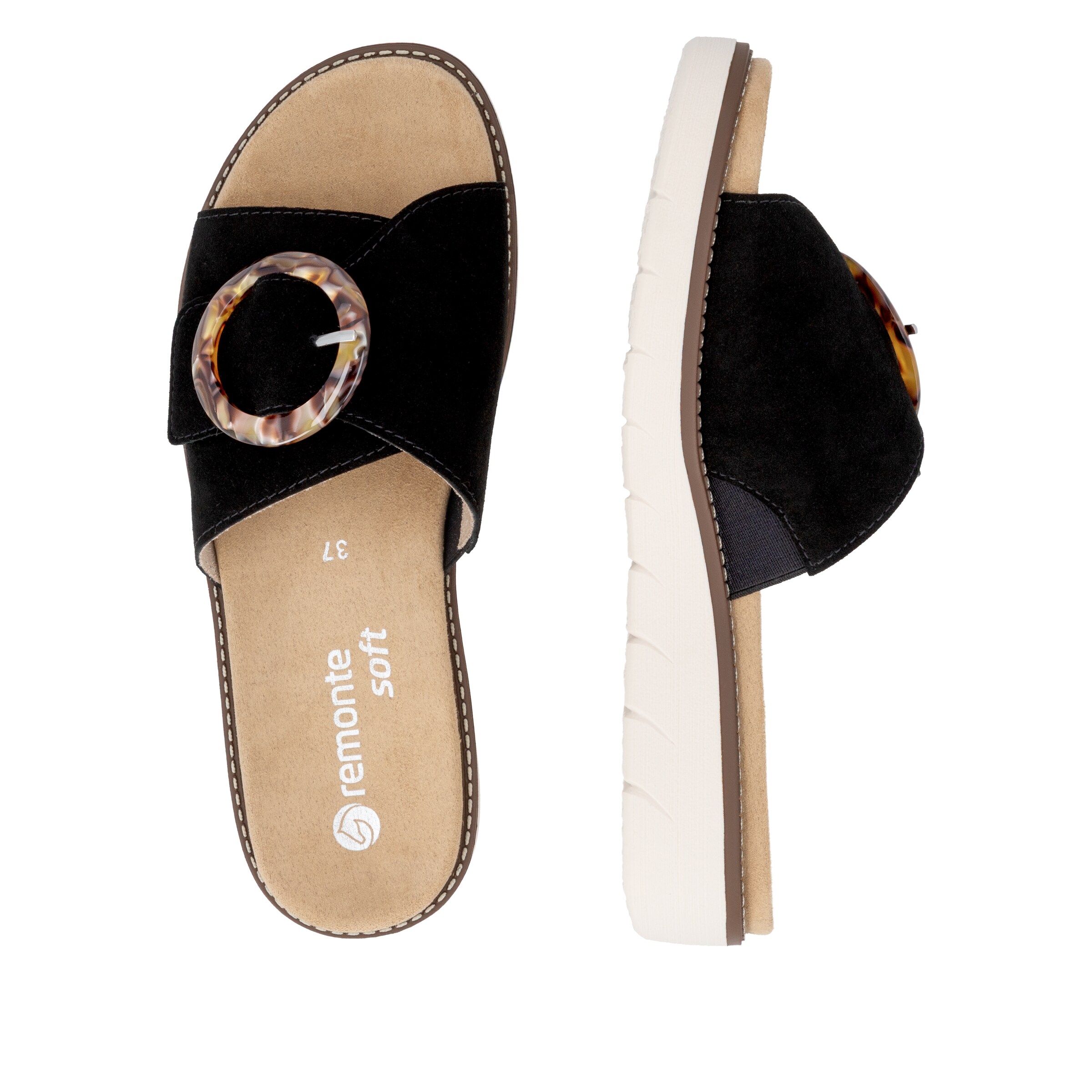 Mule 'D2042' REMONTE en noir