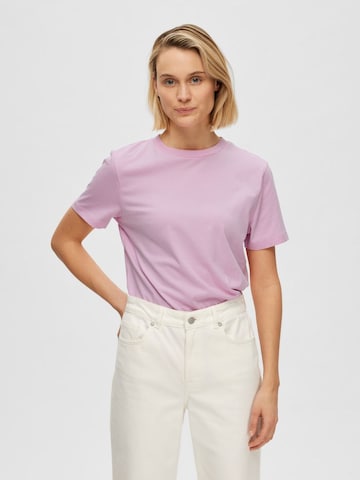 SELECTED FEMME Shirt 'MY ESSENTIAL' in Pink: front