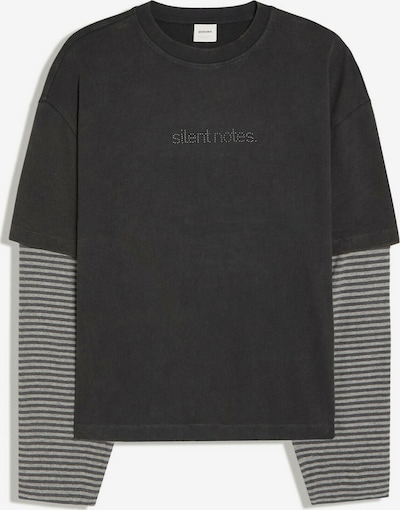 Bershka Paita koossa XS värissä meleerattu harmaa / musta, Tuotenäkymä