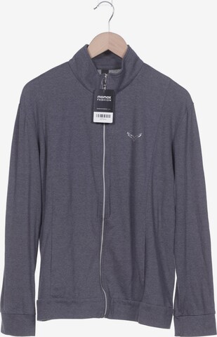 Trigema Sweatshirt & Zip-Up Hoodie in XXL in Grey: front