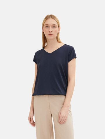 TOM TAILOR Blouse in Blauw: voorkant