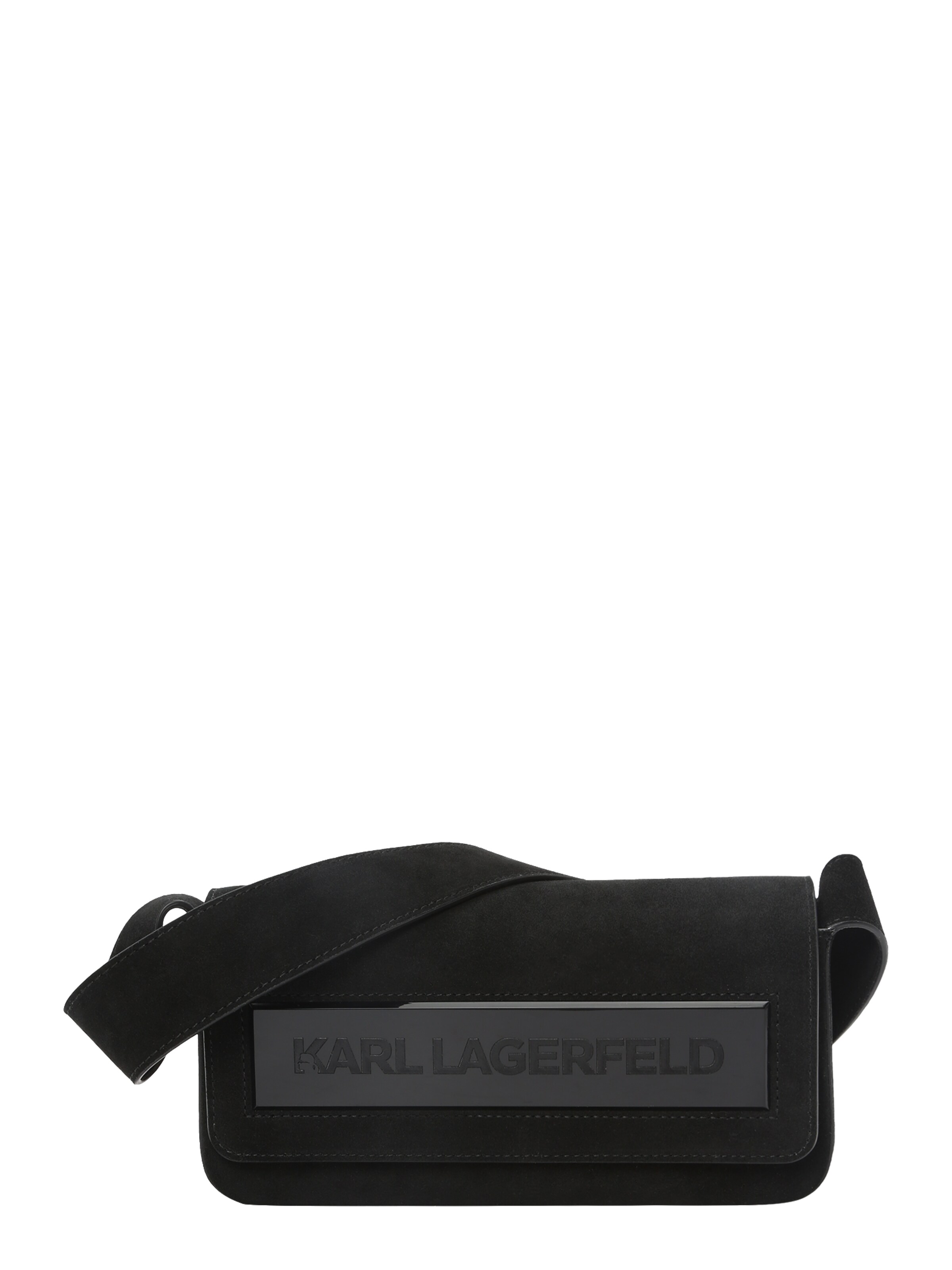 Borsa a spalla di Karl Lagerfeld in nero: frontale