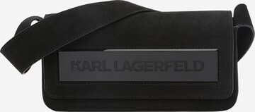 Karl Lagerfeld Schultertasche in Schwarz: predná strana