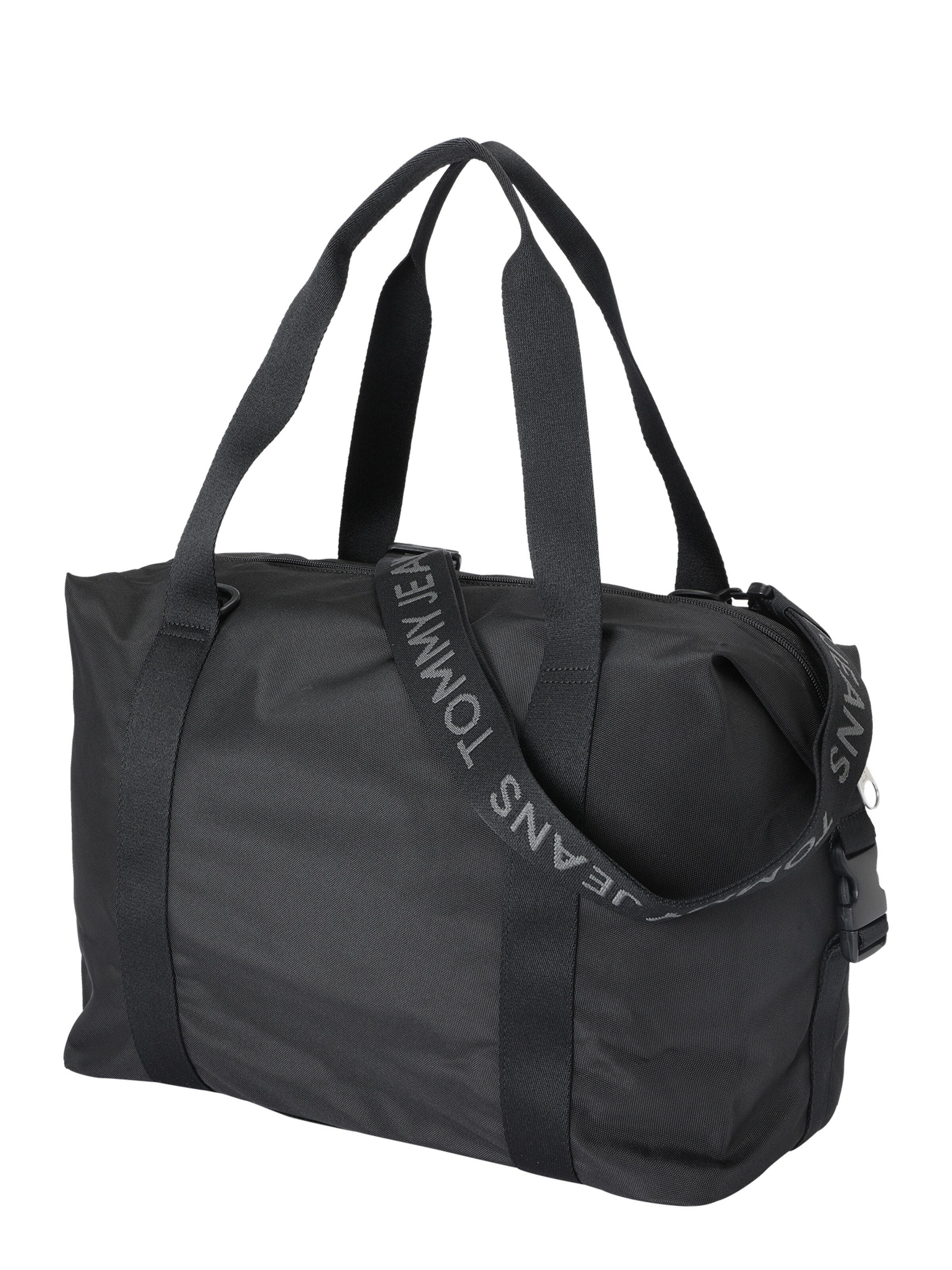 Borsa weekend 'ESS DAILY' di Tommy Jeans in nero