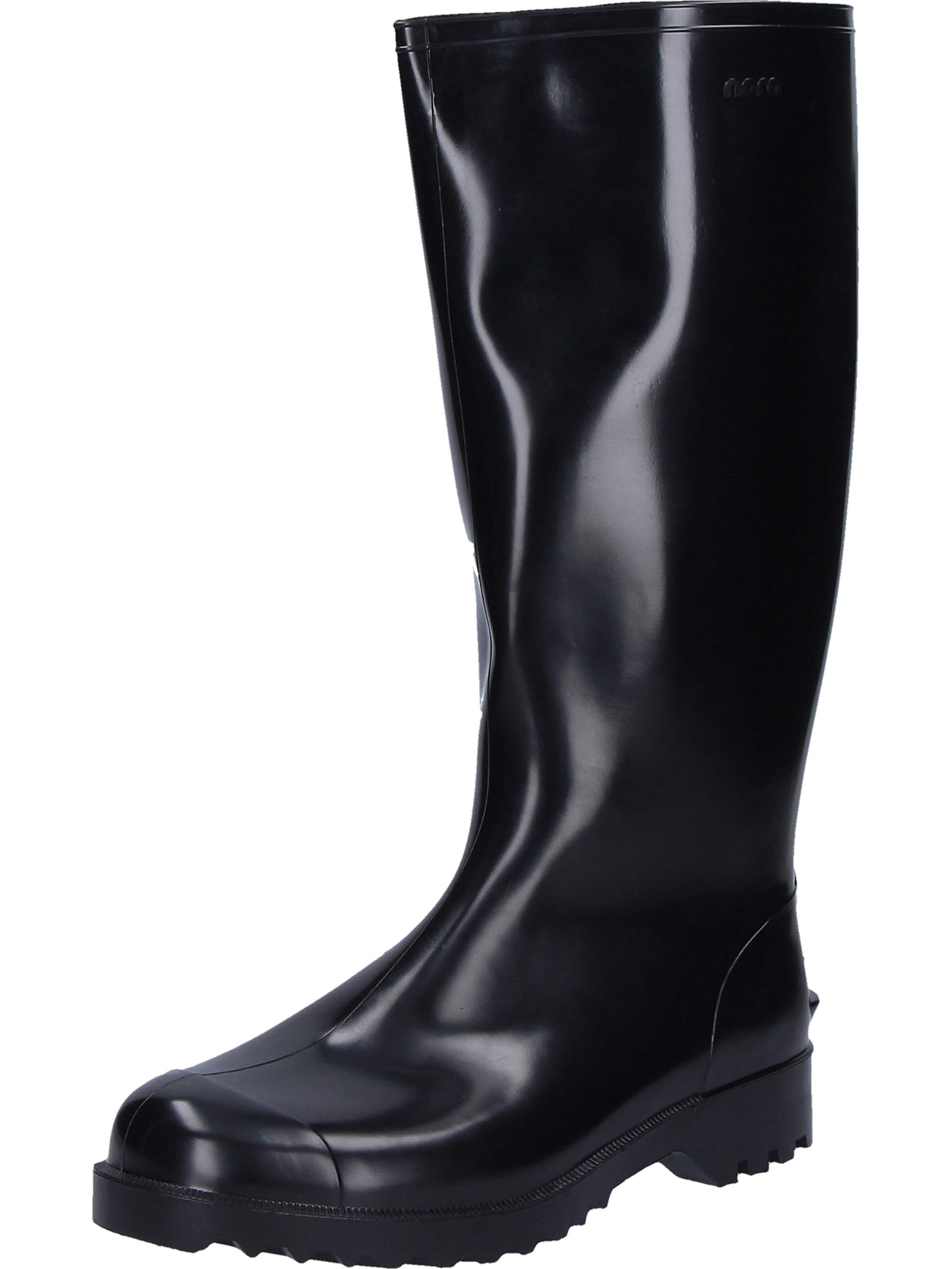 nora Gummistiefel 'Gummistiefel Anton in schwarz'‌‌ in Schwarz: Vorderseite