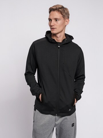 Hummel Sportssweatjakke i sort: forside