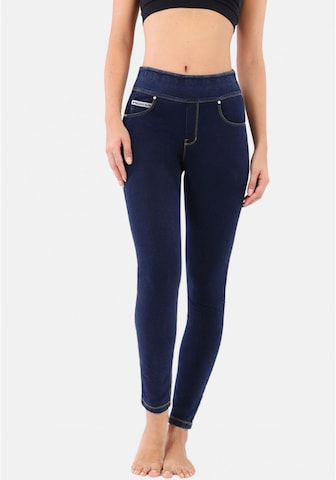 Freddy Skinny Jeggings in Blue: front