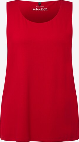 Ulla Popken Knitted Top in Red: front