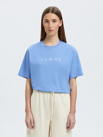 SELECTED FEMME Póló 'VILJA' - kék: elől