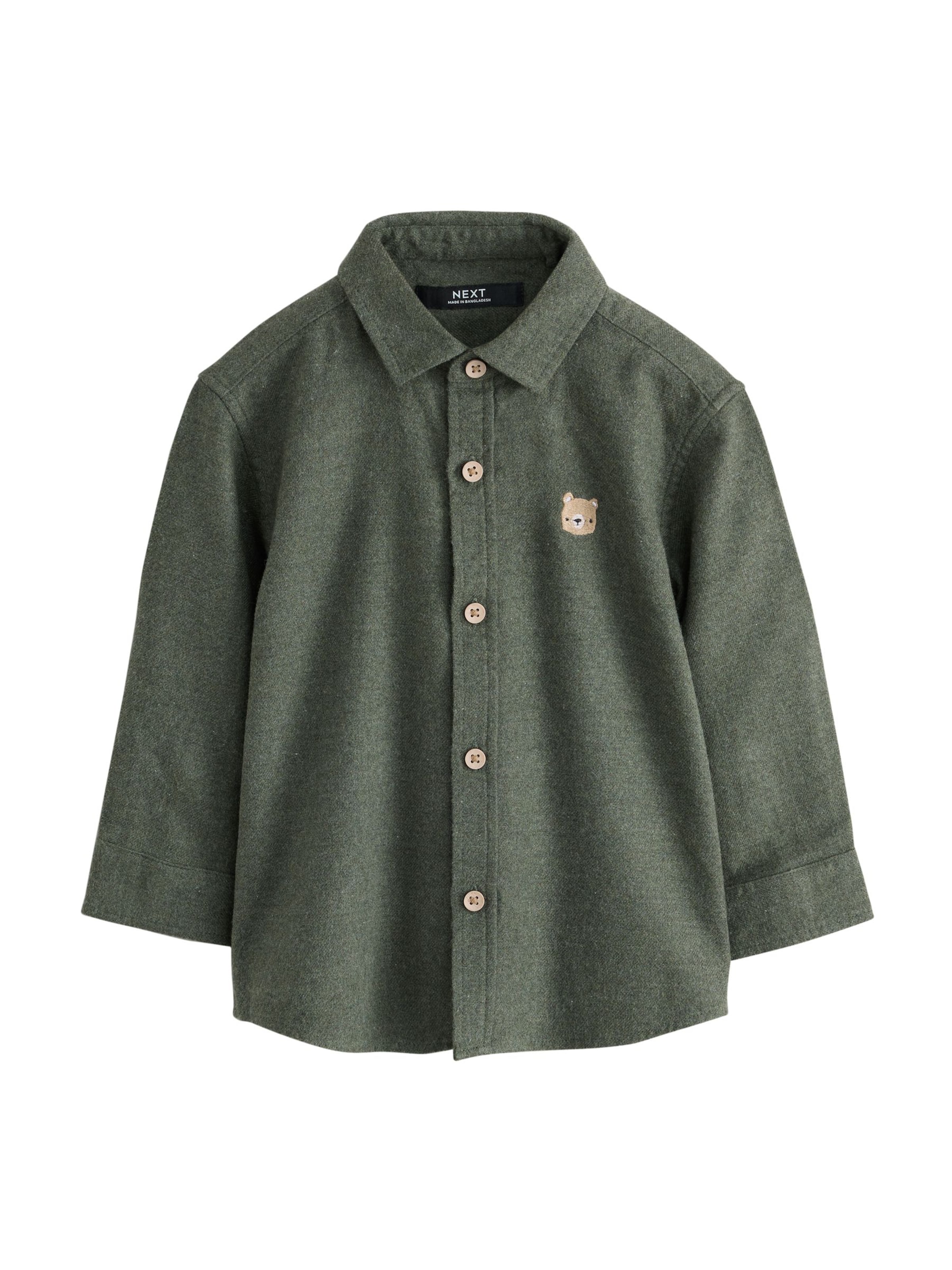 Next Button Up Shirt in Green: front