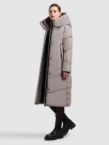 khujo Wintermantel 'Pulset Matt ' in Grijs