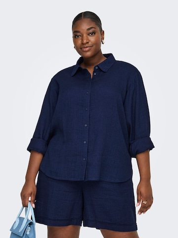 ONLY Carmakoma Blouse 'CARLeoni' in Blue: front
