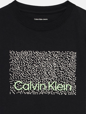 Calvin Klein Jeans Tričko 'PERFORATION' – černá