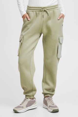 Oxmo Tapered Broek 'Honnie' in Groen: voorkant