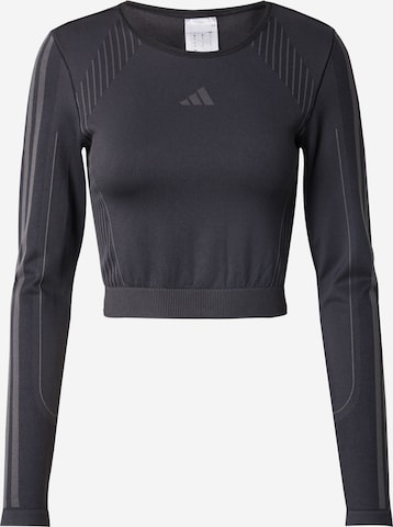 ADIDAS PERFORMANCETehnička sportska majica - siva boja: prednji dio