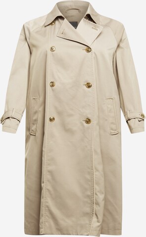 Persona by Marina Rinaldi Between-Seasons Coat 'TIMO' in Beige: front