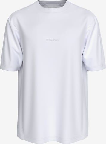 T-Shirt fonctionnel Calvin Klein Sport en blanc : devant