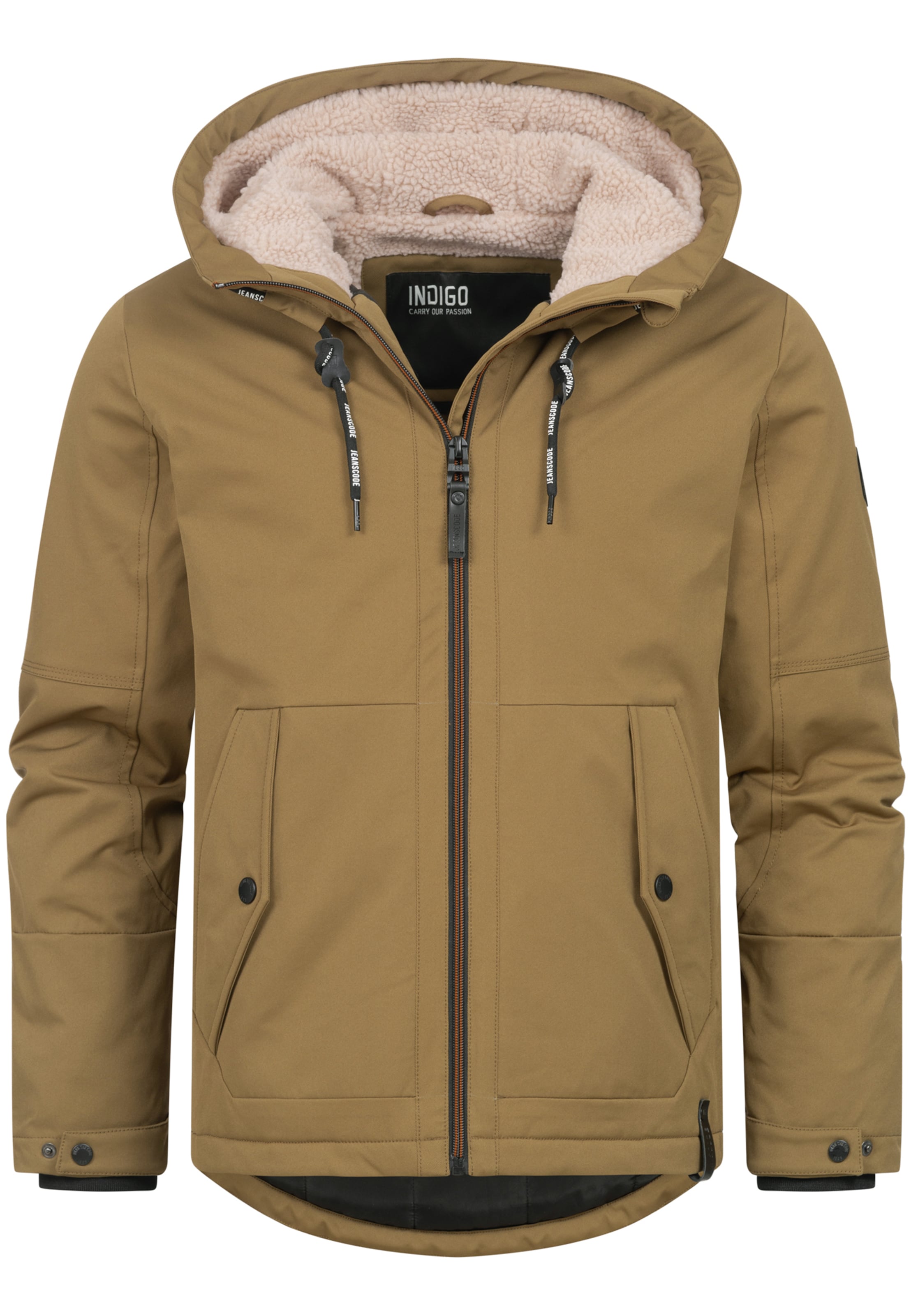 INDICODE JEANS Winterjacke 'Kylian' in Grün: Vorderseite